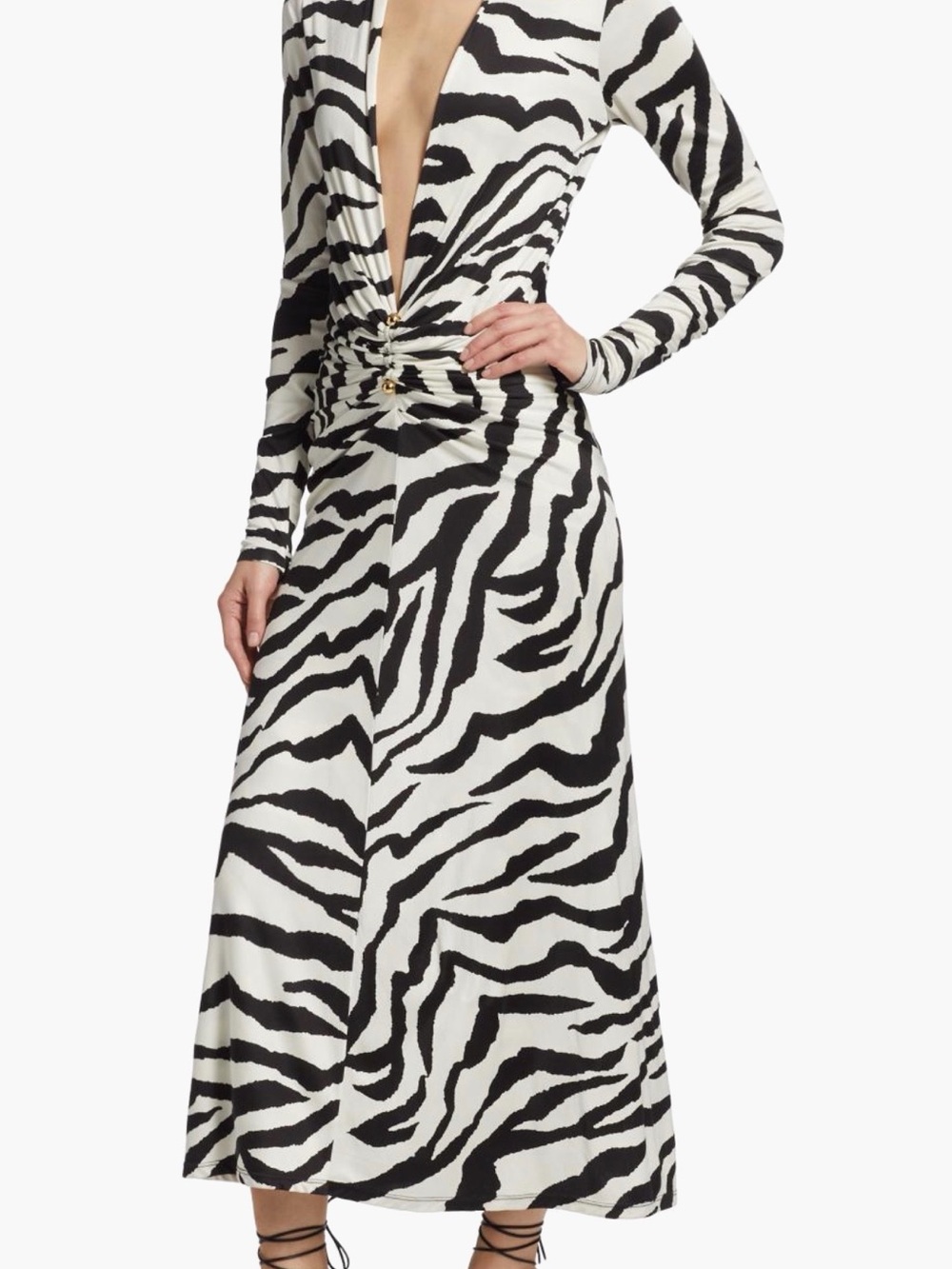 Ronny Kobo
Venus Plunging V-Neck Maxi Dress, M - Picture 4 of 6
